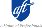 AFT Logo with text "a union of professionals"